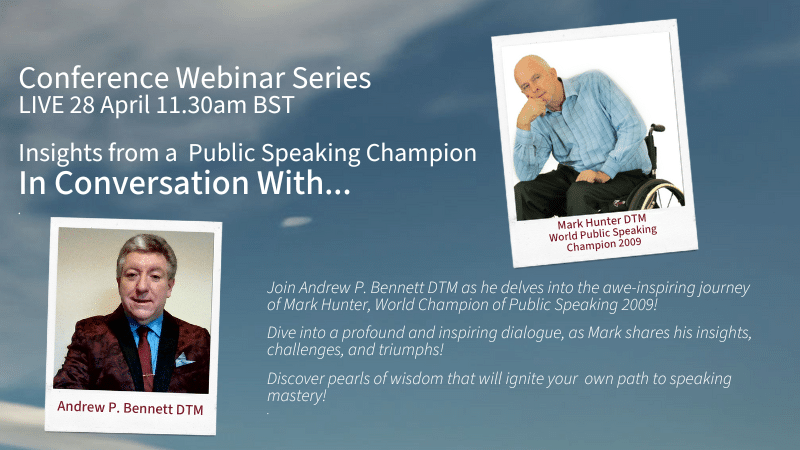 “In conversation with” Meet A World Champion of Public Speaking